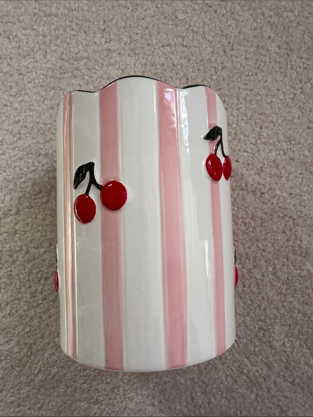 Cherry ceramic utensil holder, Target Bullseye Playground